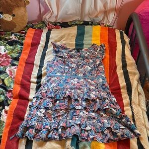 Marc By Marc Jacobs Blue and Pink Floral Dress